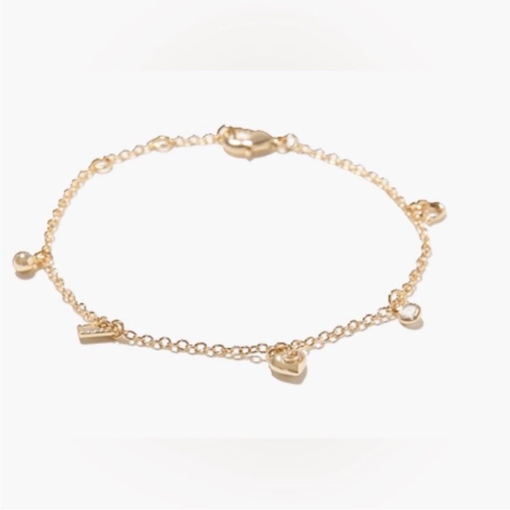 Coach Charm Bracelet - Gold - new
